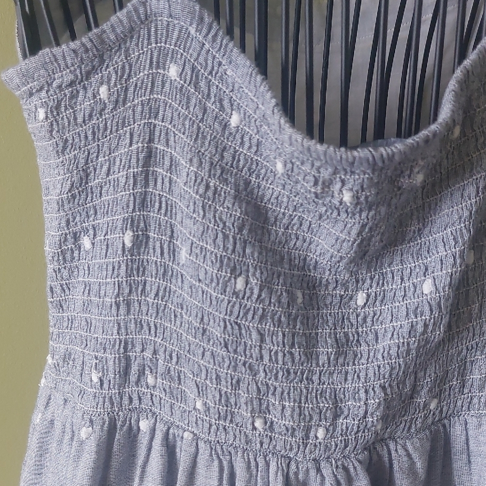 Atmosphere, Size 42/ M, with pockets Blue Halter Sundress for Weddings - Picture 6 of 13